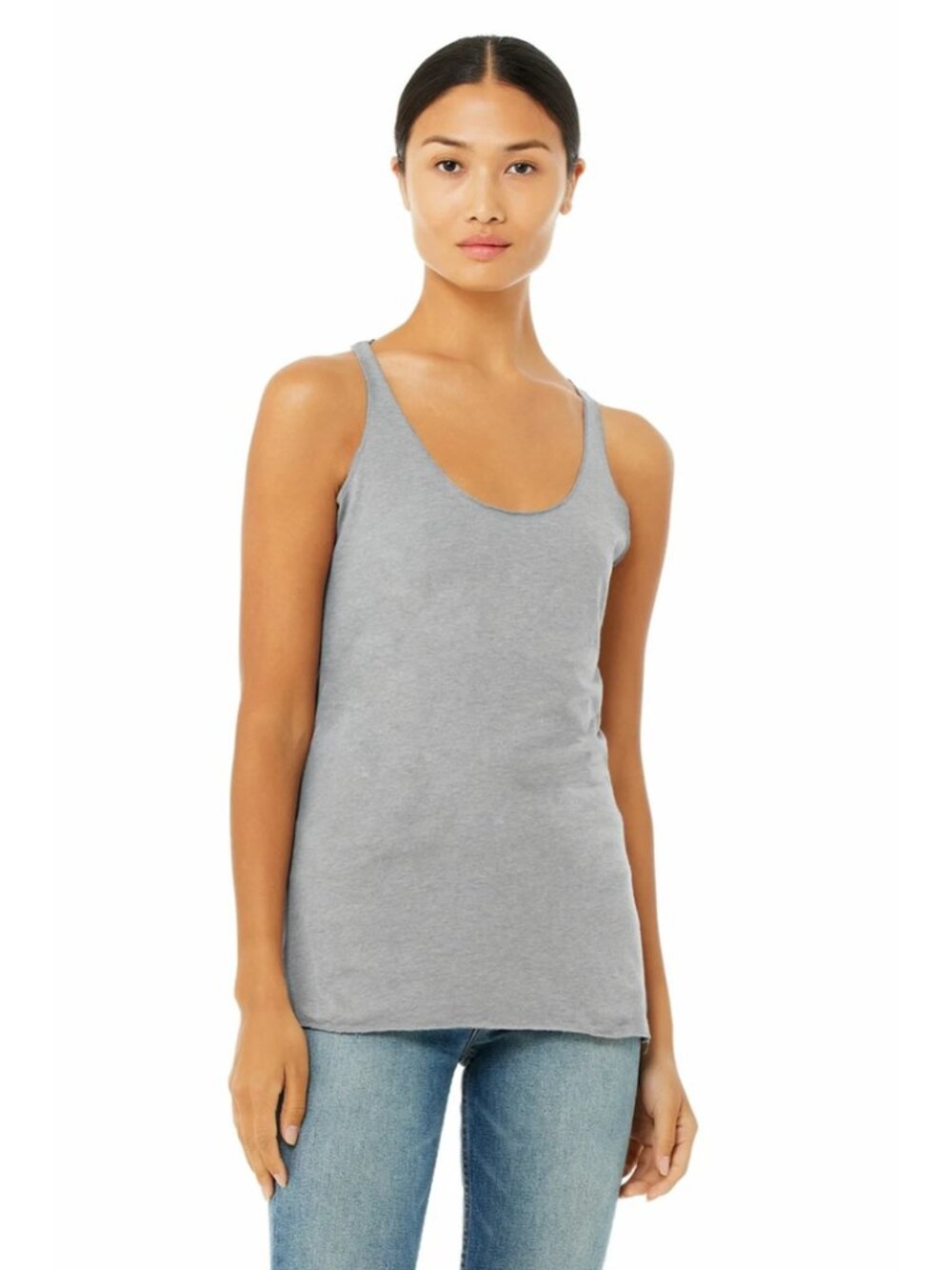 Bella Canvas Women's Racerback Tank Top Athletic Grey Heather